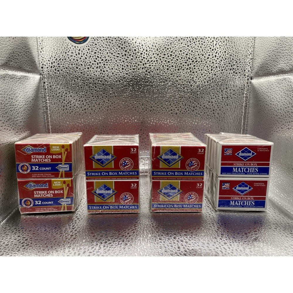 Lot Diamond Strike On Box Matches 10‎ & 12 Packs Sealed USA Made 42 Boxes